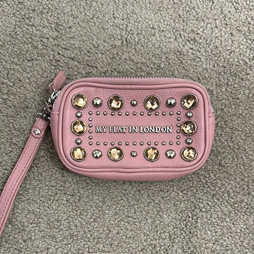 My Flat in London Pink Studded Women's Bag